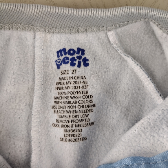 Mon Petit Dinosaur Print Fleece One Piece - Picture 4 of 8